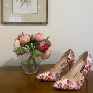 Nine West Floral Heels